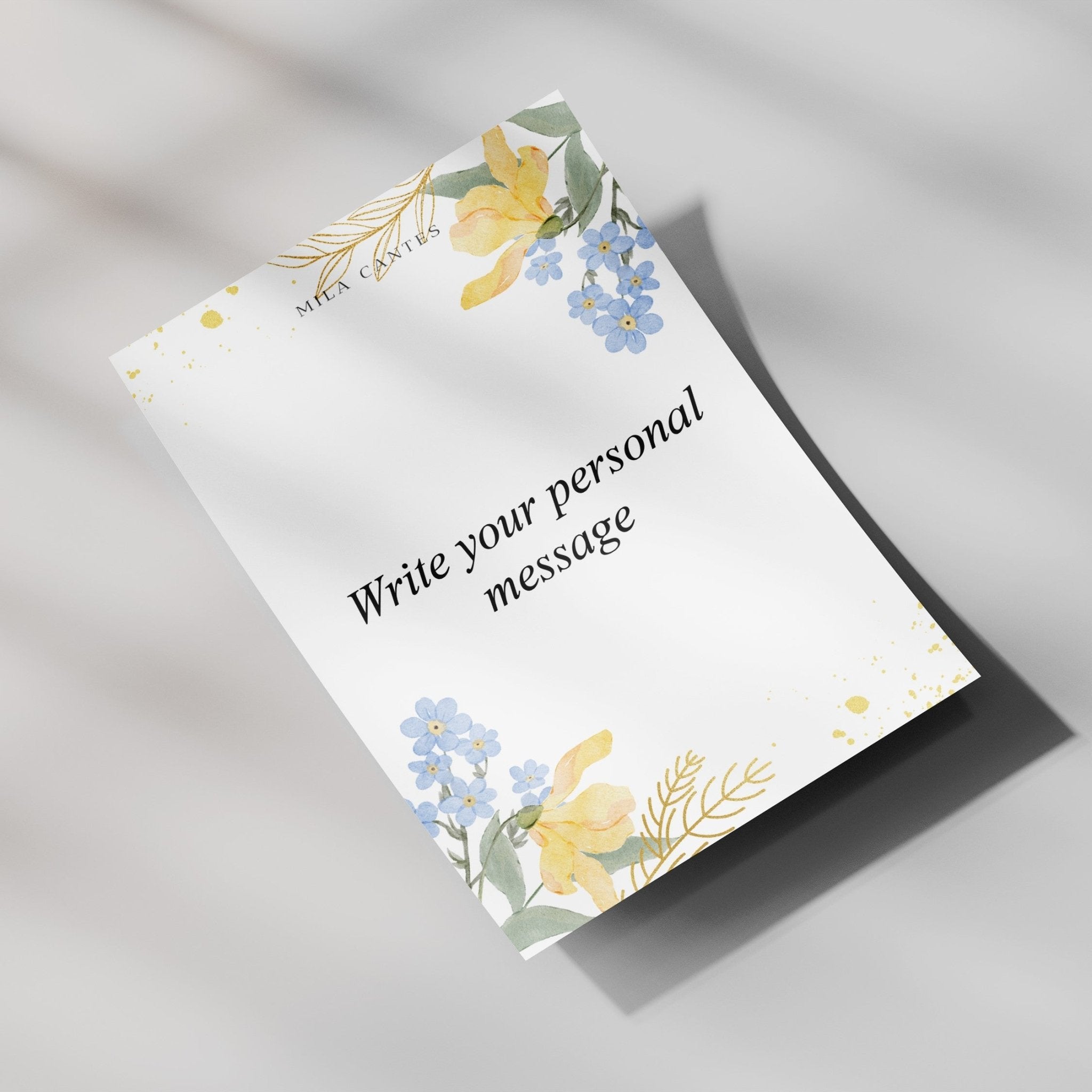 Personal Message Card - MILA CANTES